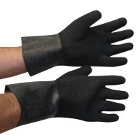 DRY GLOVES HEAVYWEIGHT BLACK TEXTURED LARGE