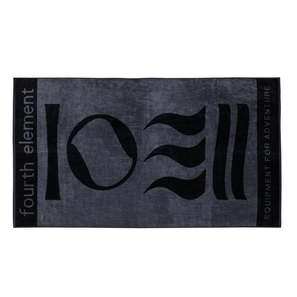 WETSUIT DIVER BEACH TOWEL BLACK/GREY ONE SIZE (160x86)