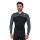 MENS THERMOCLINE LS TOP BLACK/GREY - FRONT ZIP S