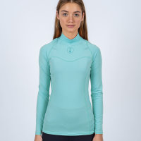 WOMENS LONG SLEEVE HYDROSKIN PASTEL TURQUOISE XXS