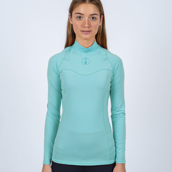 WOMENS LONG SLEEVE HYDROSKIN PASTEL TURQUOISE S