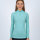 WOMENS LONG SLEEVE HYDROSKIN PASTEL TURQUOISE M