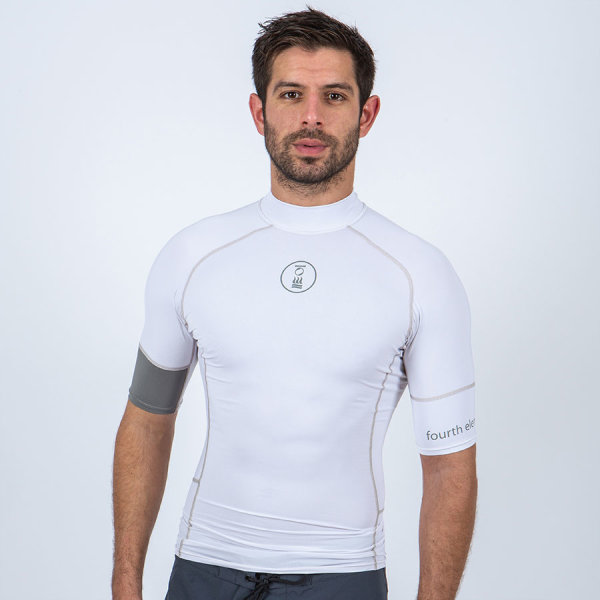 MENS OCEANPOSITIVE SHORT SLEEVE - WHITE XLARGE