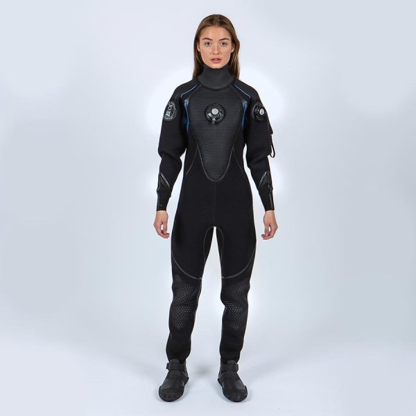 WOMENS HYDRA NEOPRENE DRYSUIT XS UK04 BOOTS