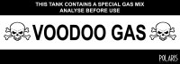 Aufkleber Voodoo Gas&mdash;  29 x 10 cm